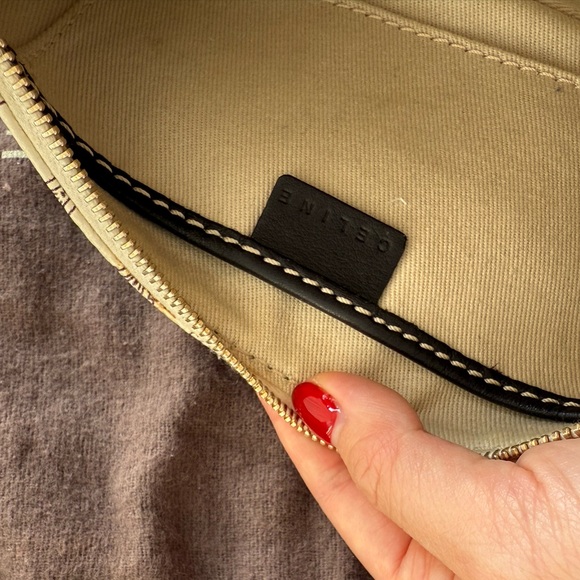 Celine triomphe monogram baguette bag vintage white - Picture 3 of 4